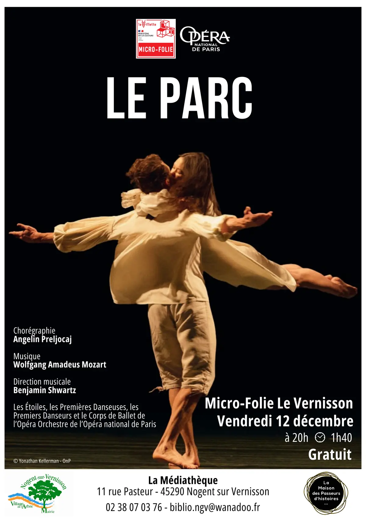 Diffusion du ballet Le Parc