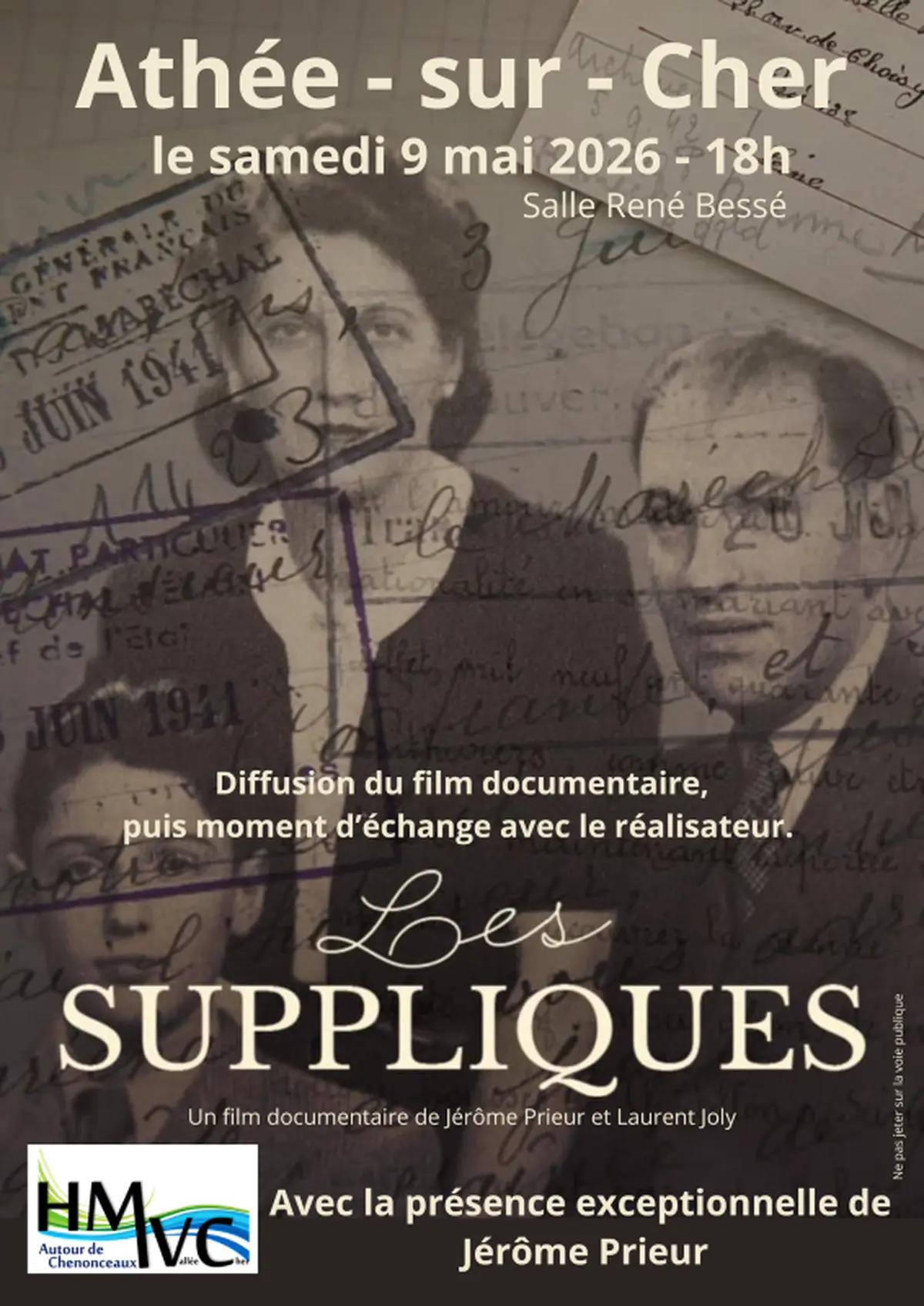 Diffusion du film Les Suppliques
