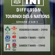 Diffusion Tournoi des 6 nations (Brasserie TNT)