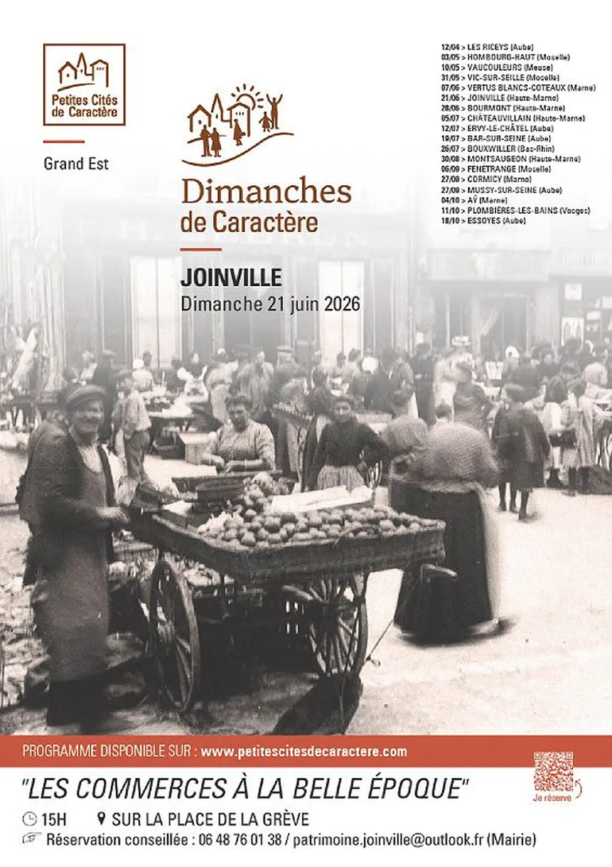 Dimanche de caractère : VG  Entre 1900 et 1920 : Commerces Joinville à la belle époque