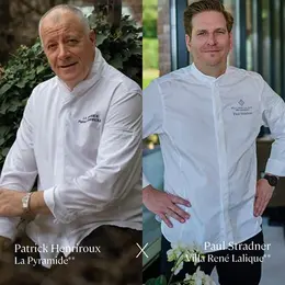 Dîner à 4 mains avec Patrick Henriroux et Paul Stradner à la Villa René Lalique