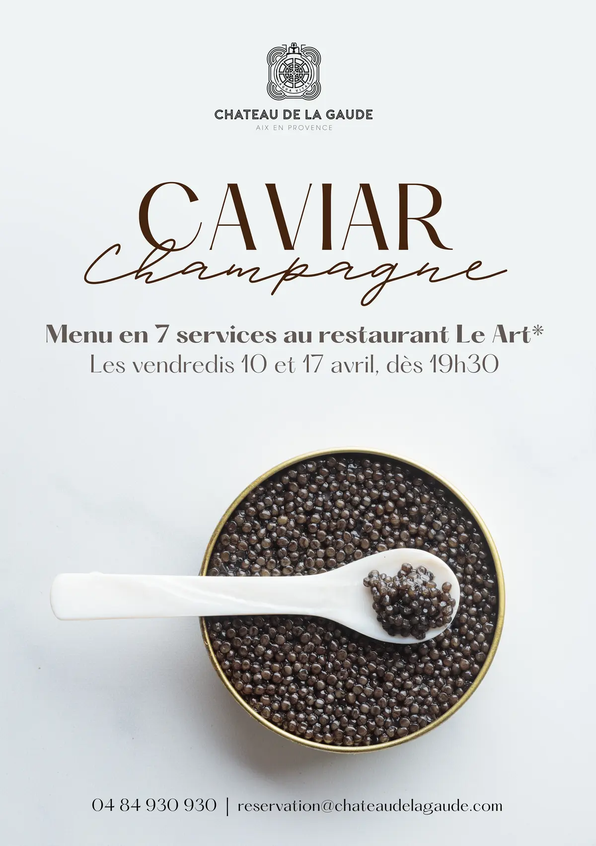 Dîner Caviar & Champagne au Art*