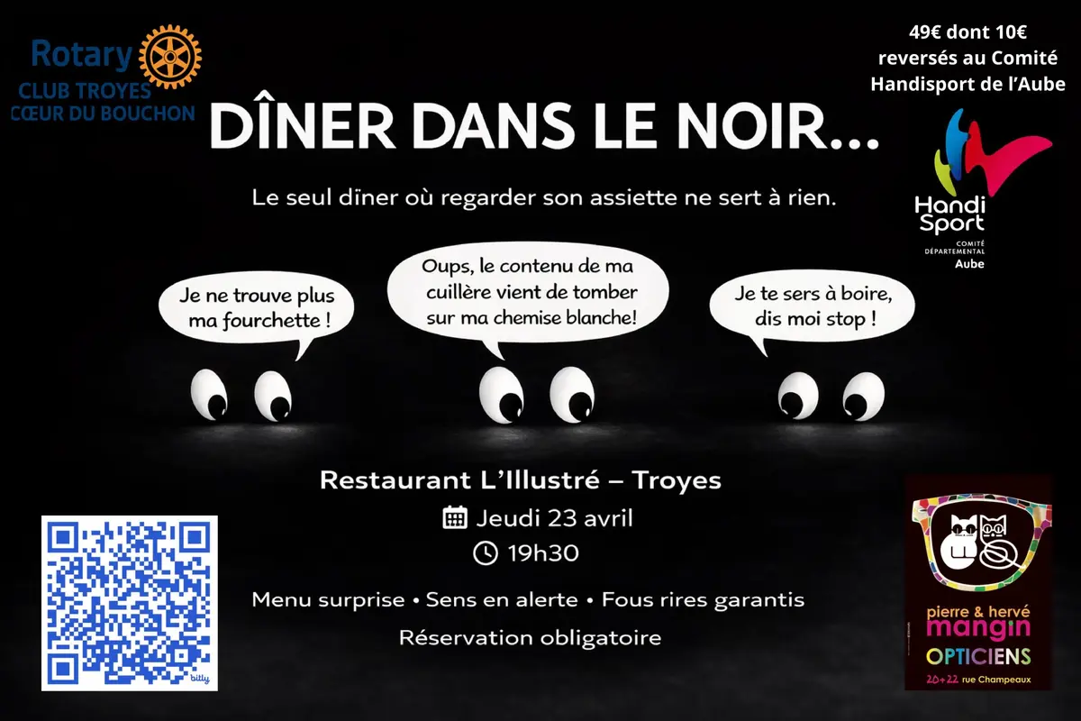 Dîner dans le noir ...