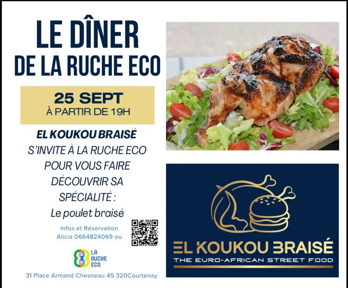 Dîner de la Ruche Eco : El Koukou Braisé