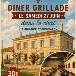 Diner grillade dans le chai