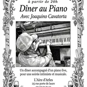 Dîner piano à l'Aire d'Arles