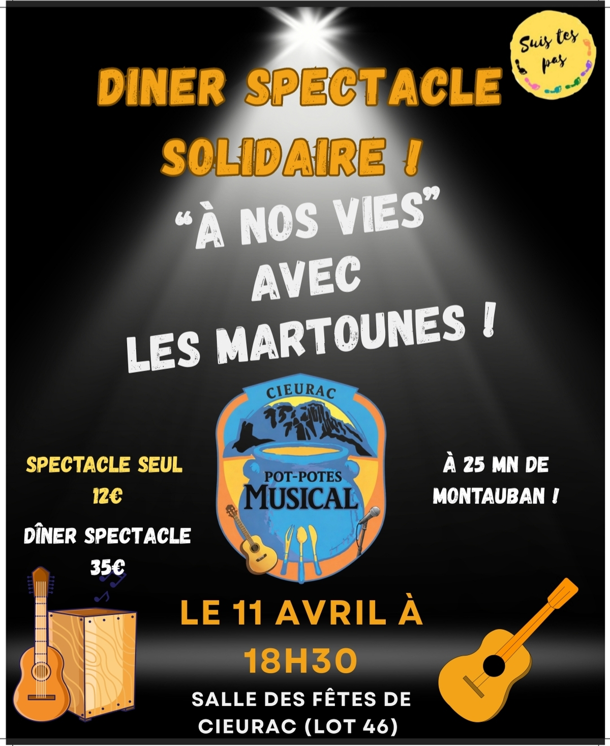 Dîner spectacle A nos vies