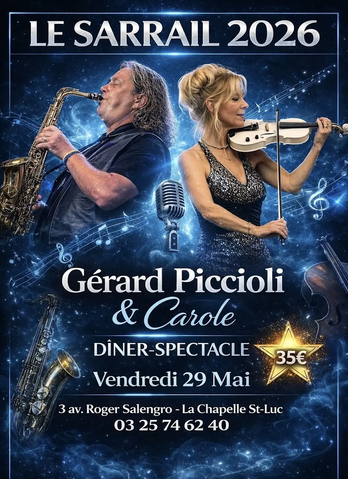 Dîner-Spectacle avec Gérard Piccioli !