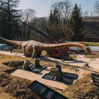 Le Seismosaurus a fait son arrivée au Dino-Zoo en 2022 &copy; Dino-Zoo