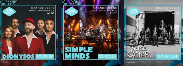 Dionysos + Simple Minds + Alice Cooper pour une soirée résolument rock 