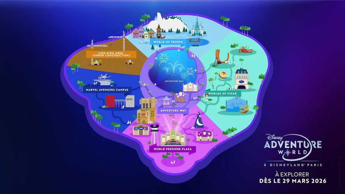 Le plan de Disney Adventure World