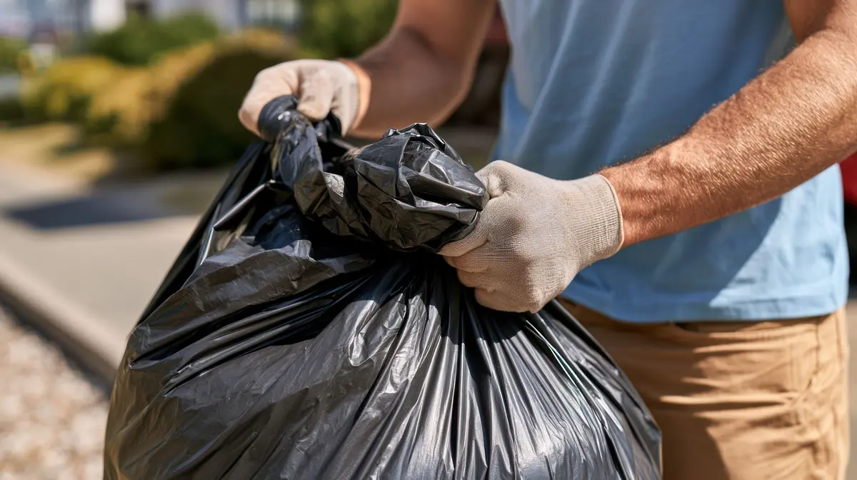 Distribution de sacs poubelles dans le quartier Moulins à Lille