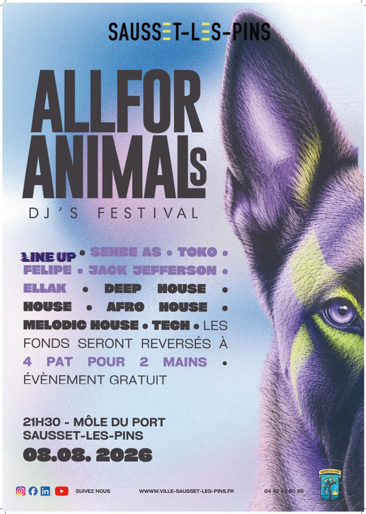 DJ' S FESTIVAL ALLFOR ANIMALs