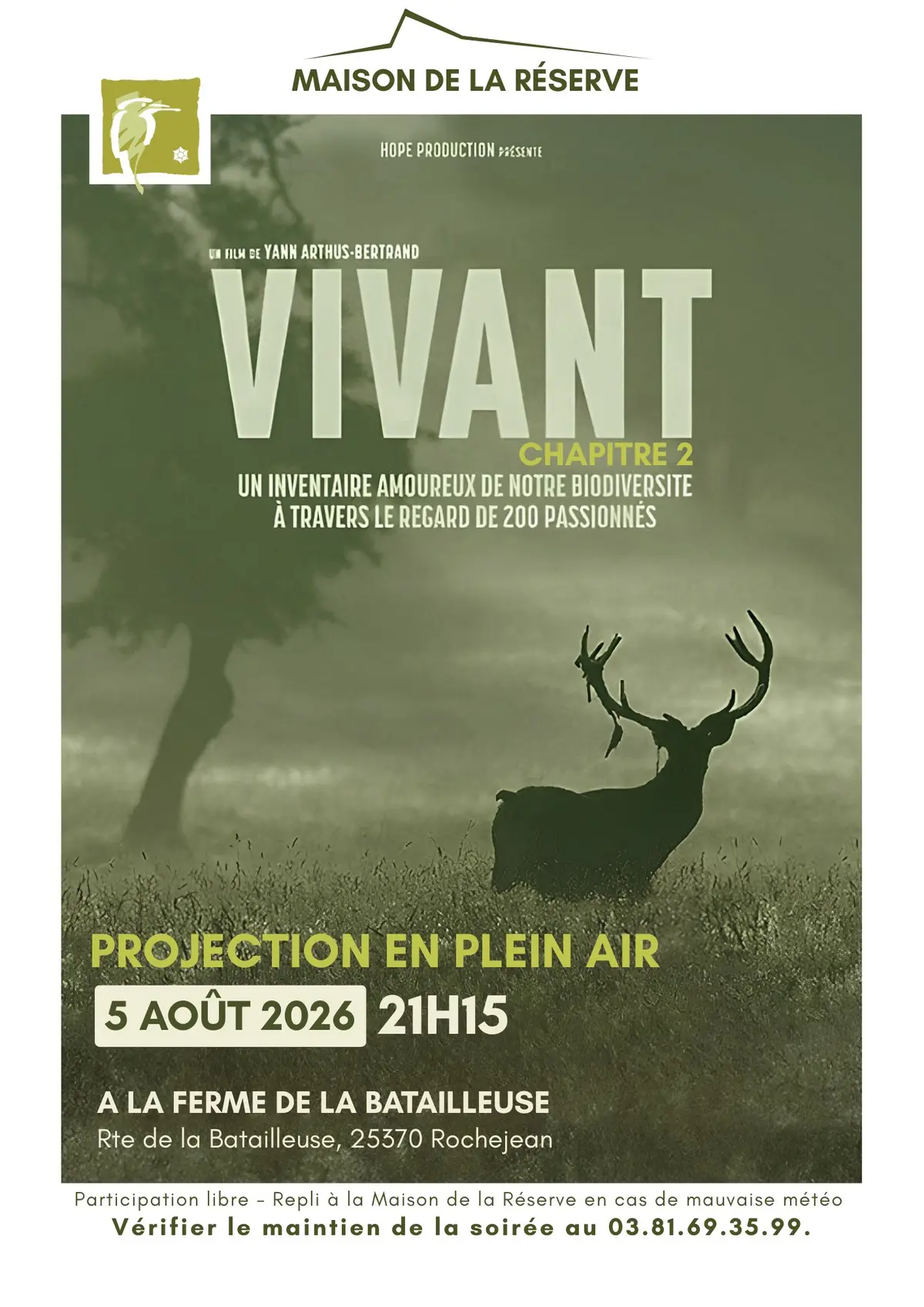 Documentaire VIVANT en plein air