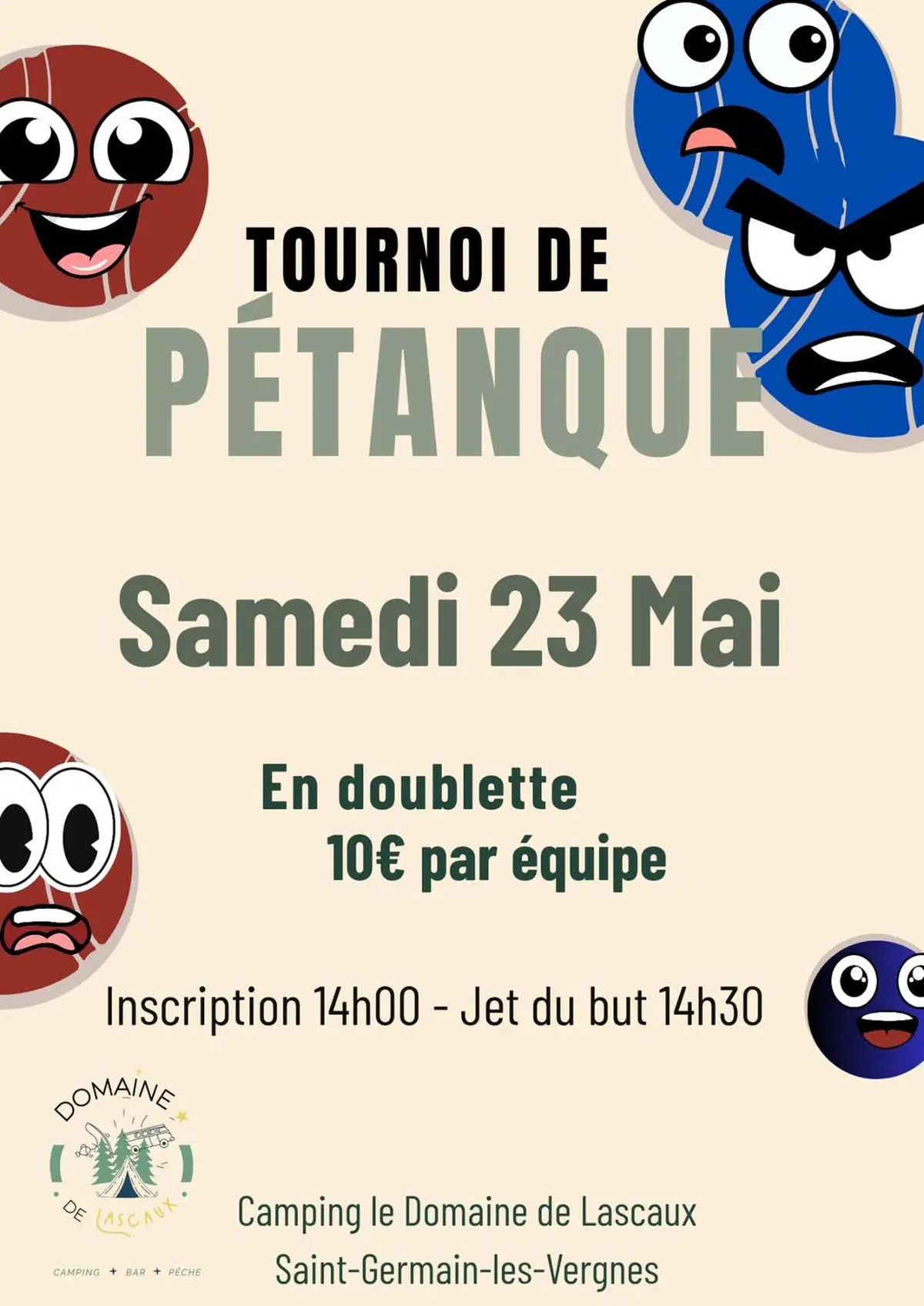 Domaine de Lascaux : Tournoi de pétanque
