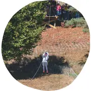 Domaine de Sédières : Descente en tyrolienne