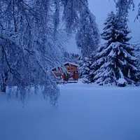 La neige a recouvert le Domaine de son blanc manteau DR
