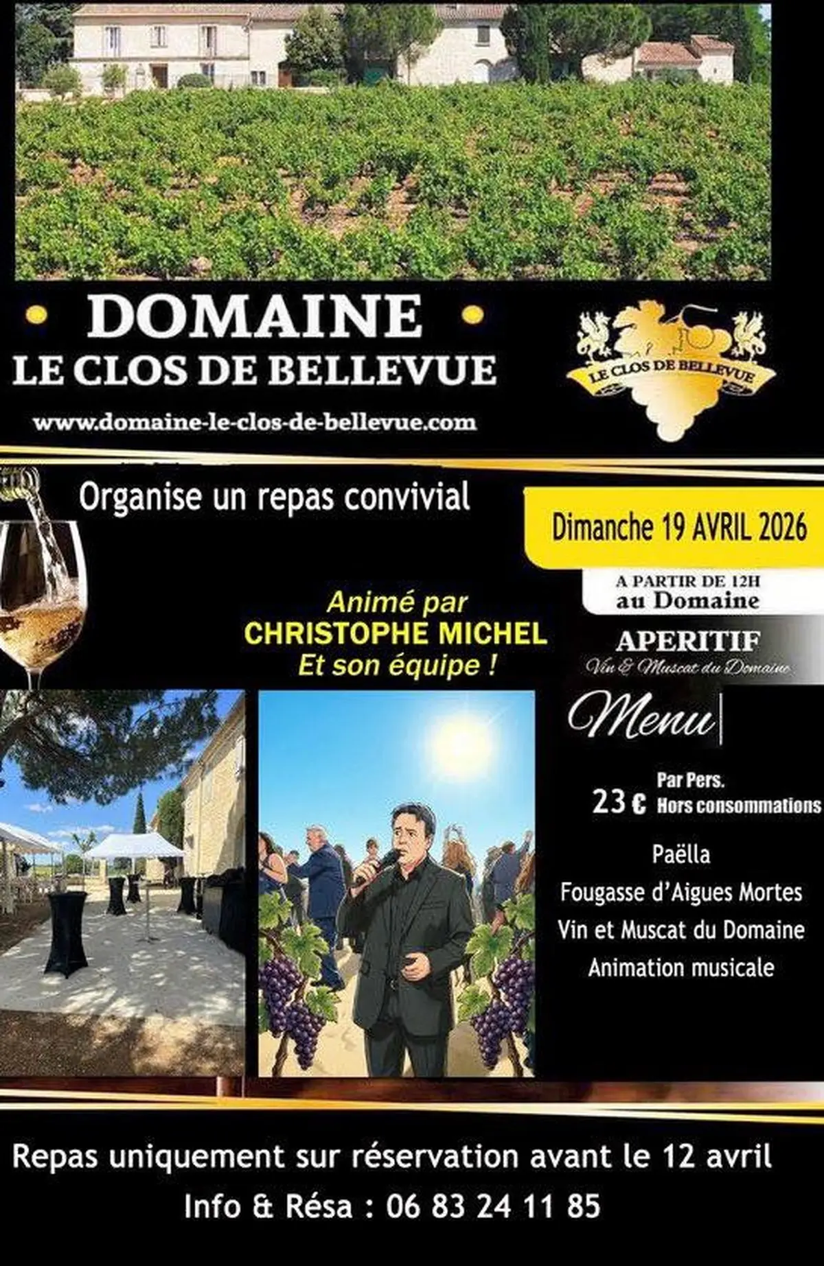 Domaine Le Clos De Bellevue - Repas Convivial