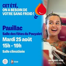 Don de sang à Pauillac