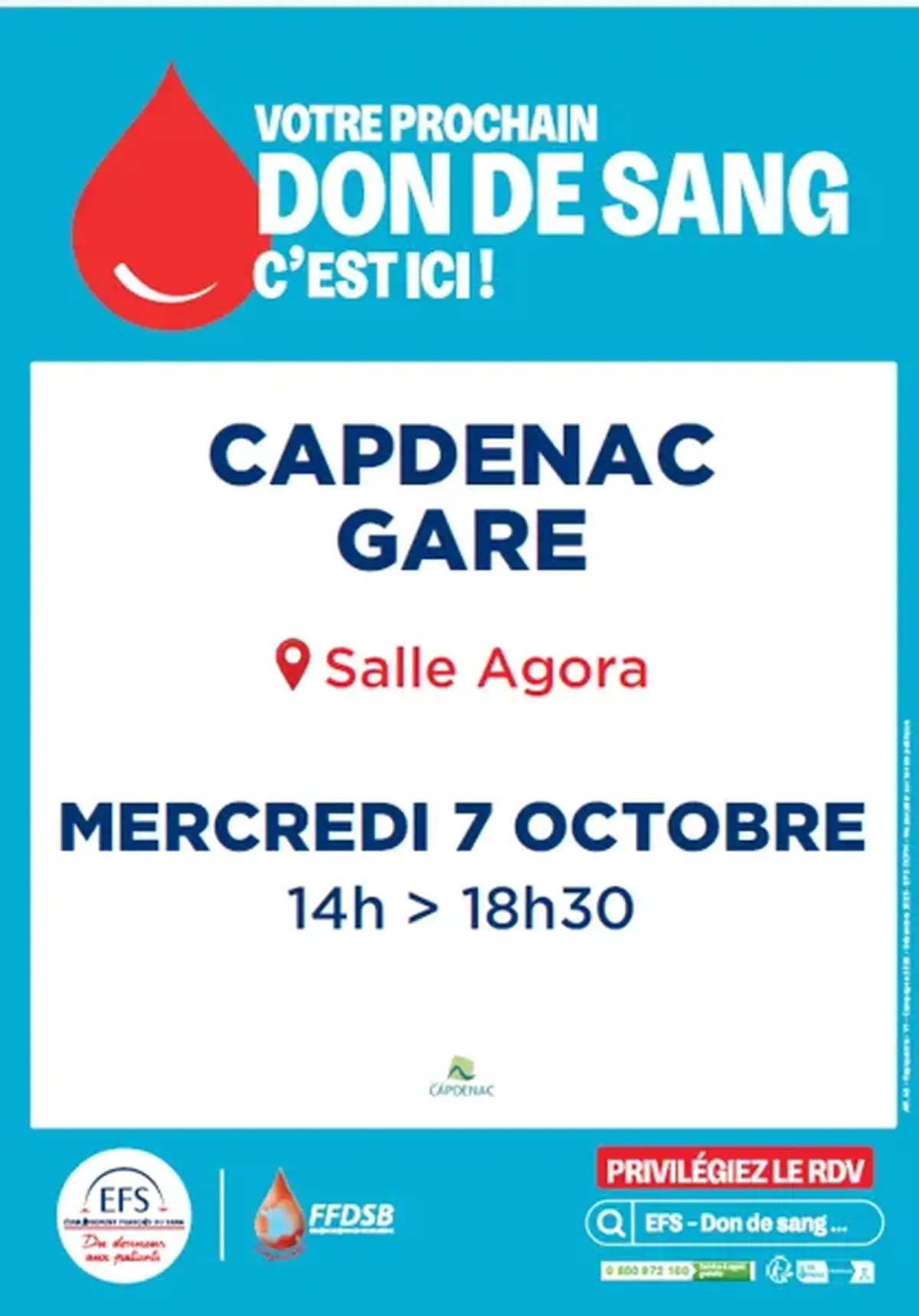 Don du Sang à Capdenac-Gare