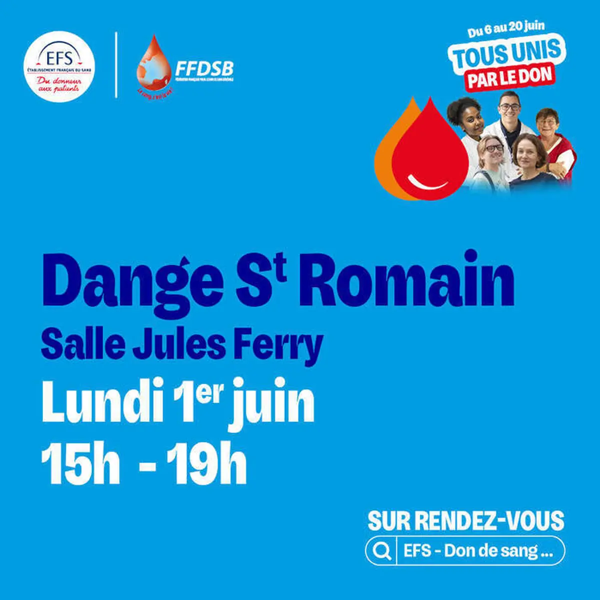 DON DU SANG LUNDI 1er JUIN