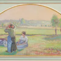 Camille Pissarro La sieste aux champs, 1893 &copy; Musée d'Orsay