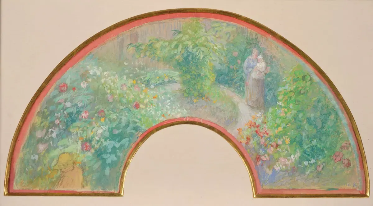 Camille Pissarro Femme portant un enfant dans un jardin,1887