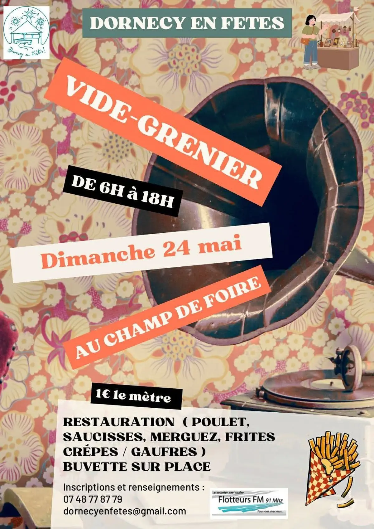 Dornecy en fête :  Vide-grenier