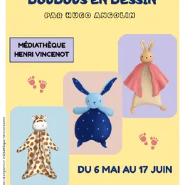 Doudous en dessin par Hugo Angolin