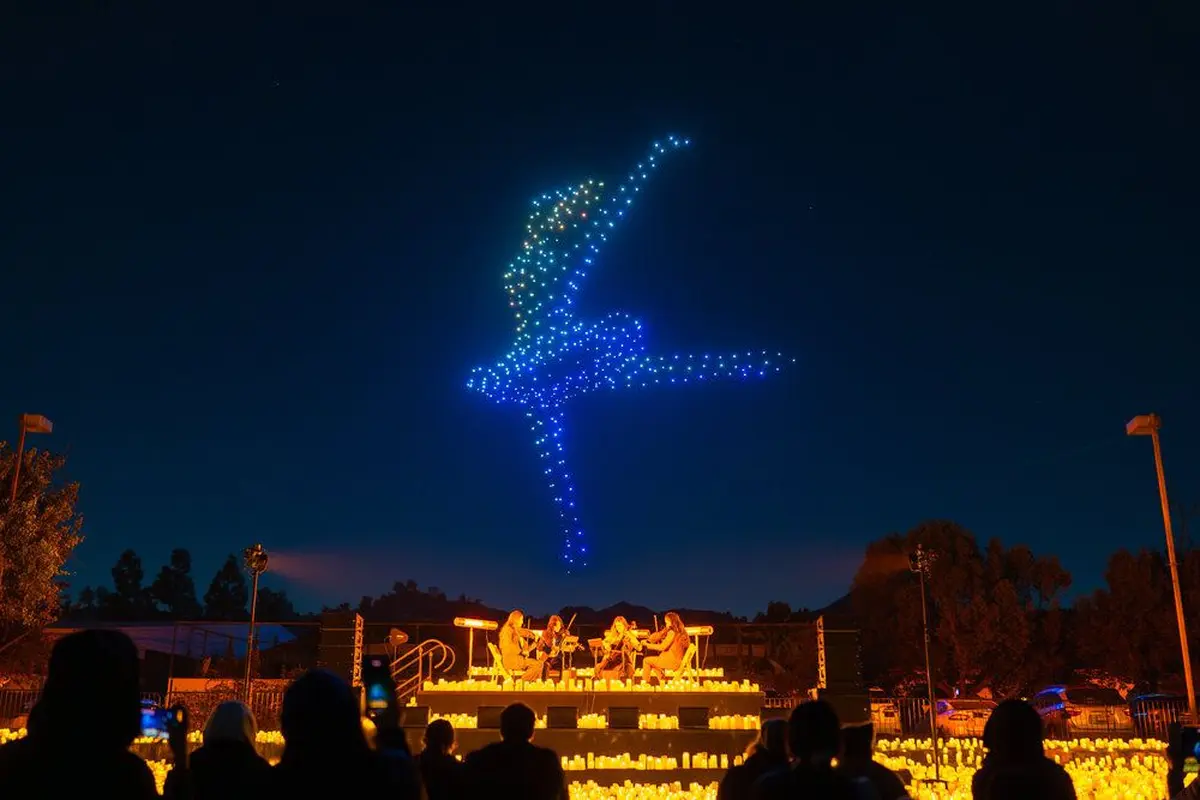 DroneArt Show : La musique qui illumine la nuit à l'Hippodrome Paris-Vincennes
