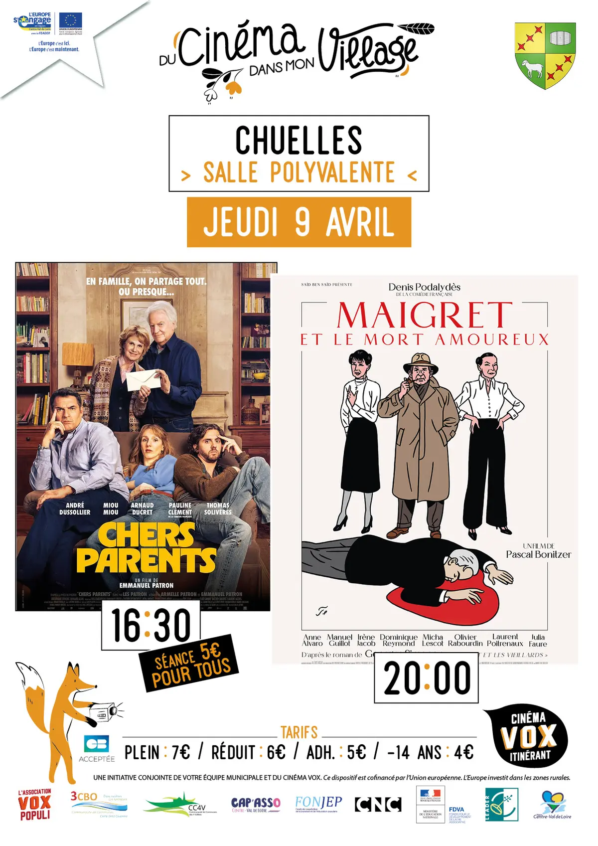 Du cinéma dans mon village : Chers parents & Maigret et le mort amoureux