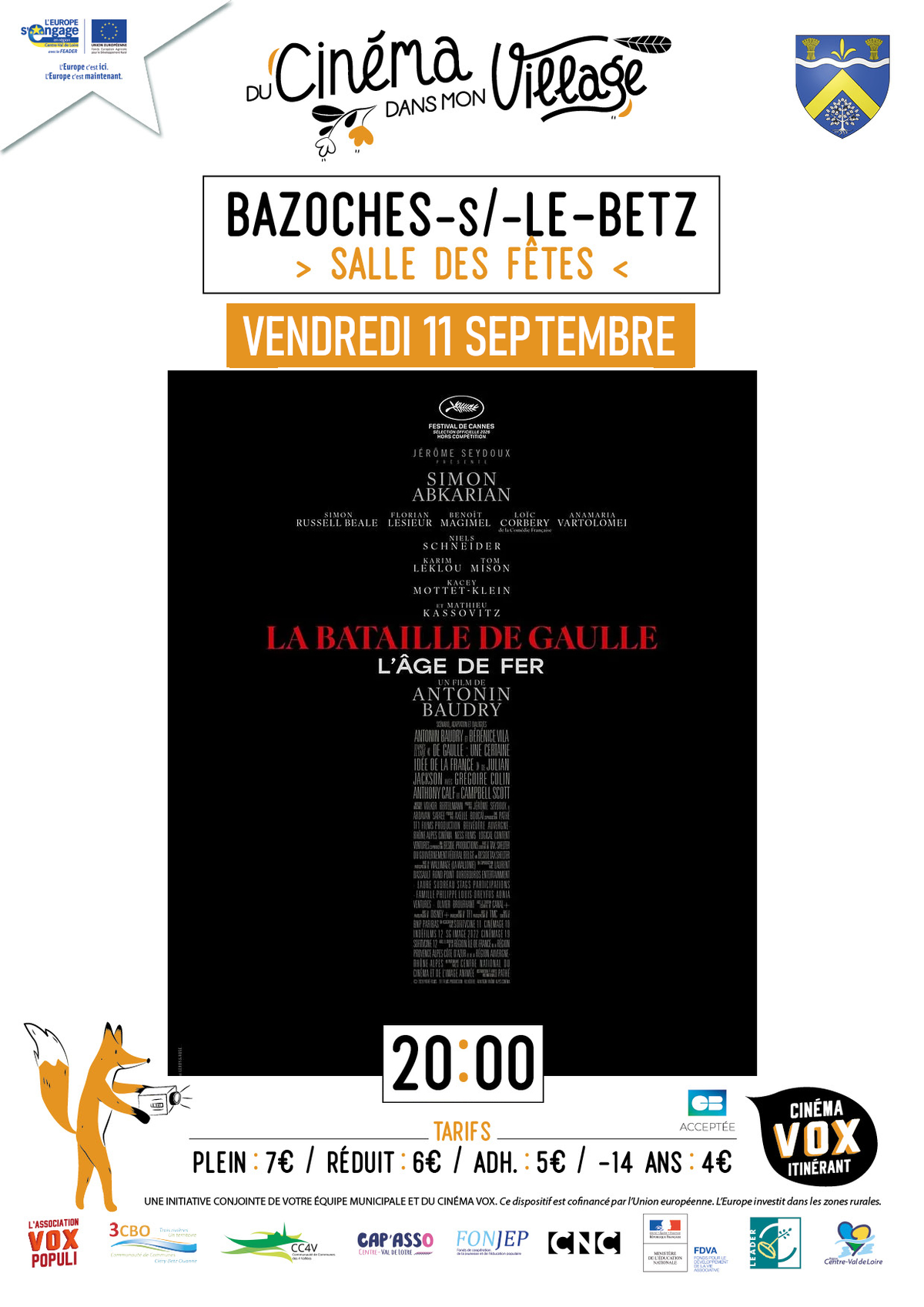 Du cinéma dans mon village : De Gaulle - partie 1