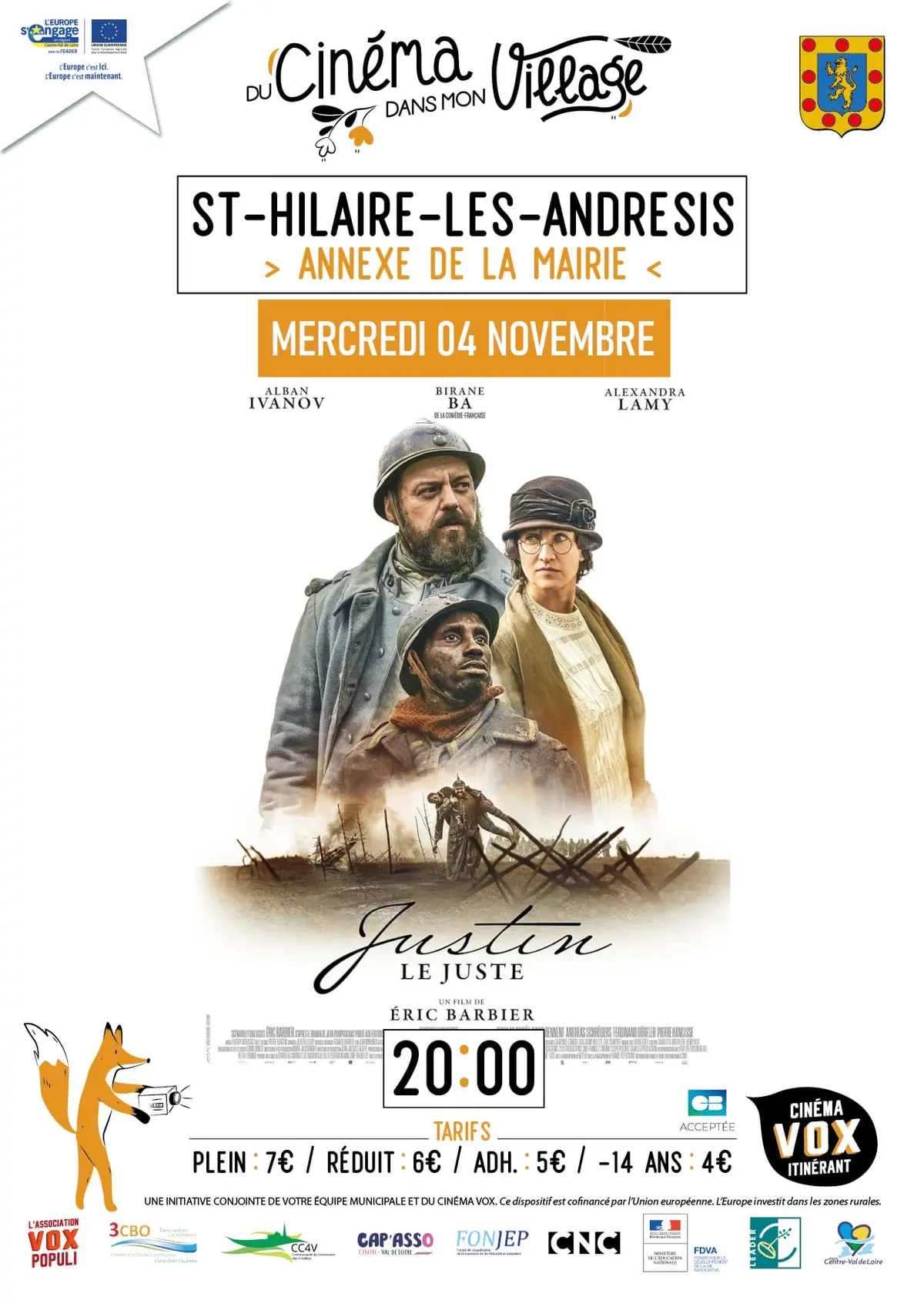 Du cinéma dans mon village : Justin le Juste