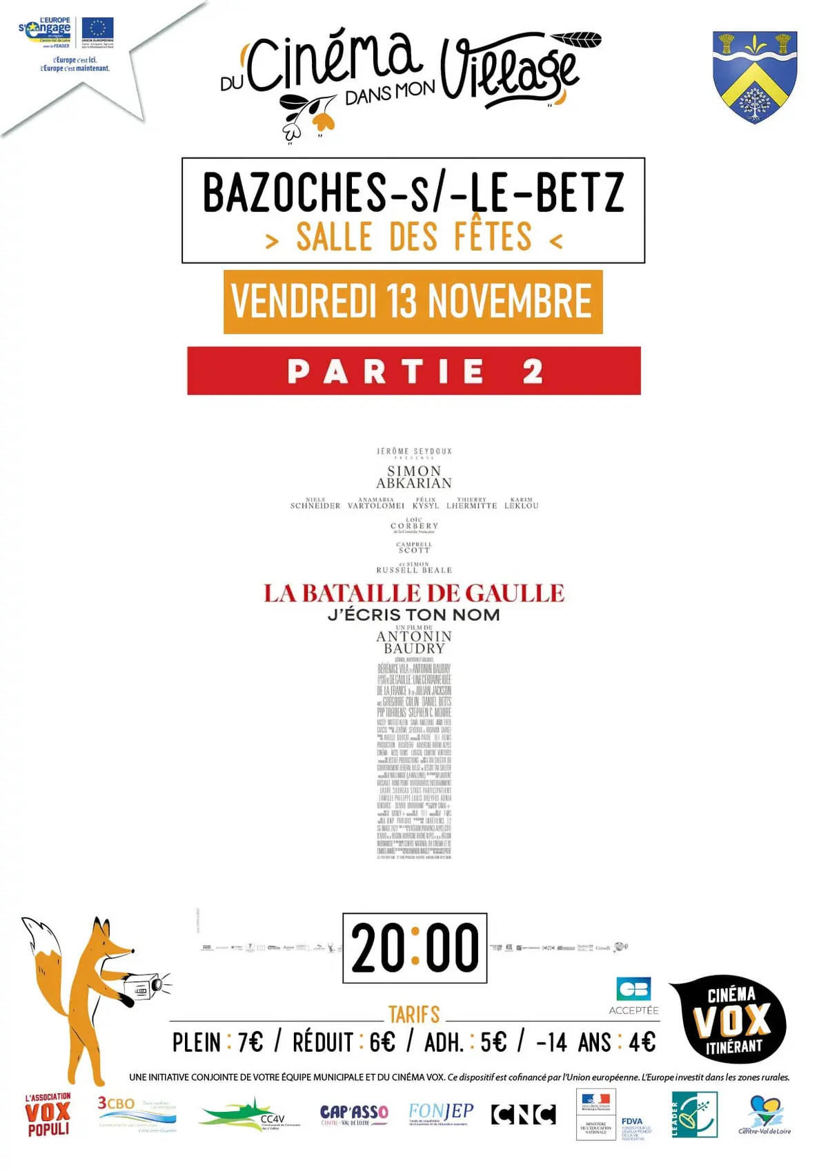 Du cinéma dans mon village : “La Bataille de Gaulle - Partie 2”