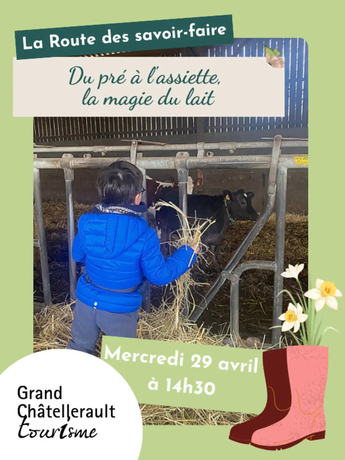Du pré à l'assiette, la magie du lait