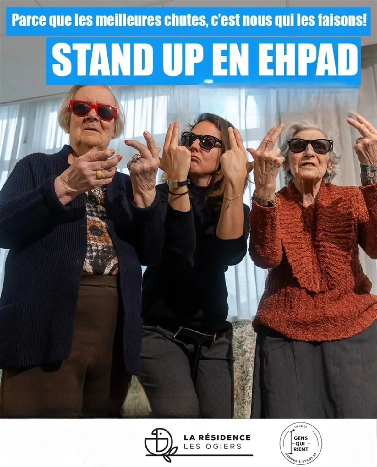 Du stand-up en EHPAD