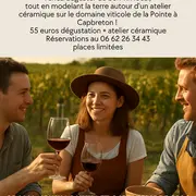 Du vin, de la céramique et des copains