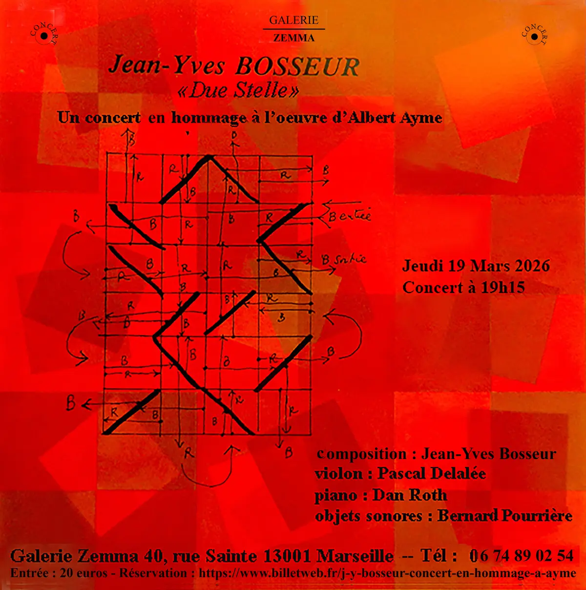 Due Stelle - création de musique contemporaine de Jean-Yves Bosseur