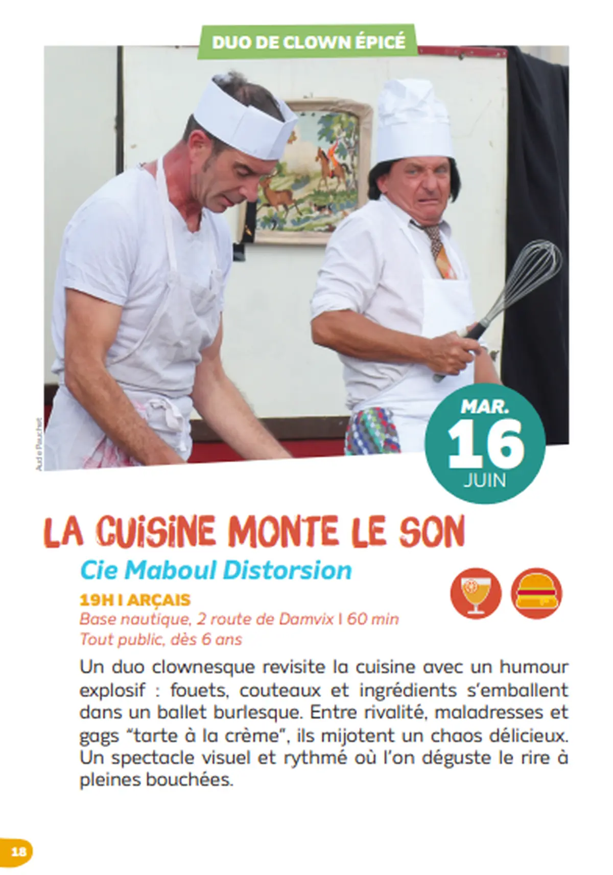 Duo de clown épicé - 5e saison à Arçais