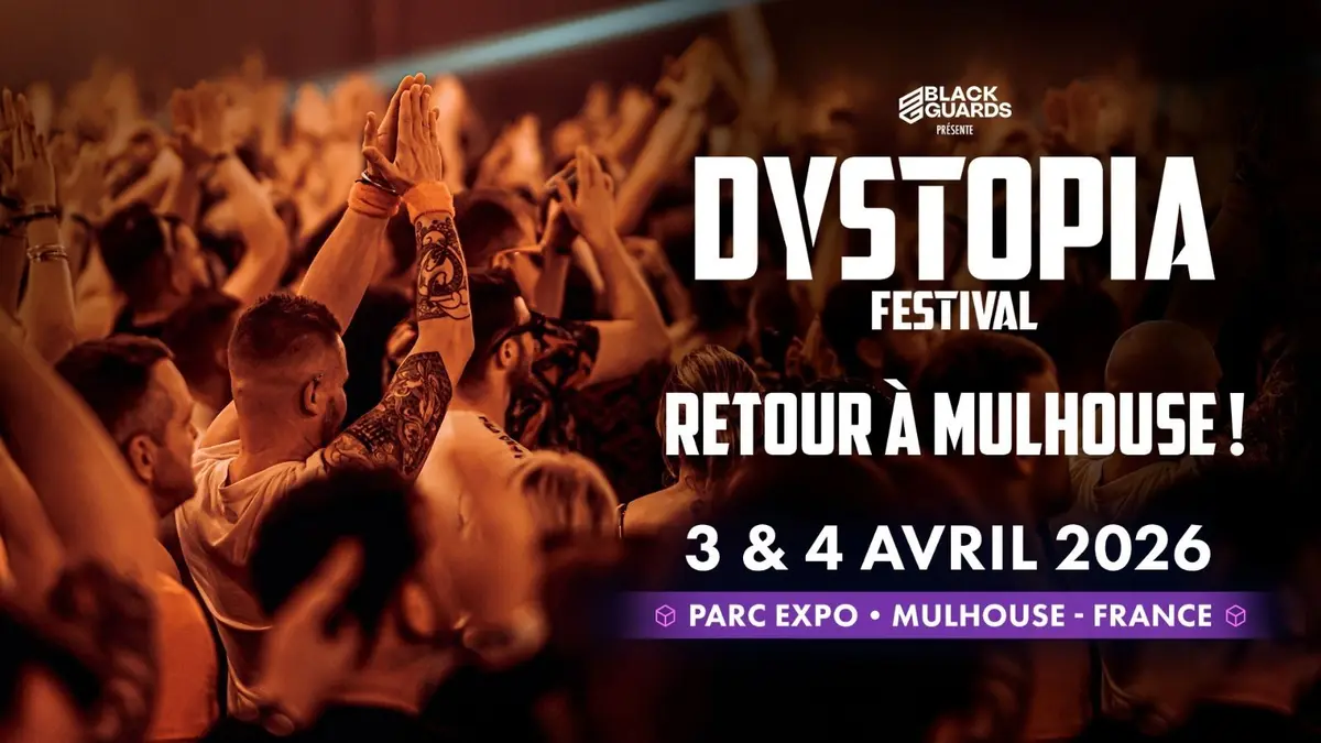 Le Dystopia Festival fait son retour au Parc Expo de Mulhouse les 3 et 4 avril 2026.