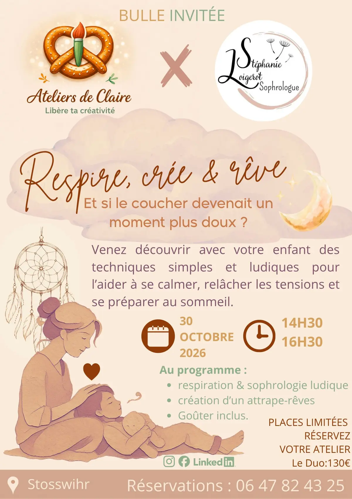 Respire, crée & rêve aux Ateliers de Claire