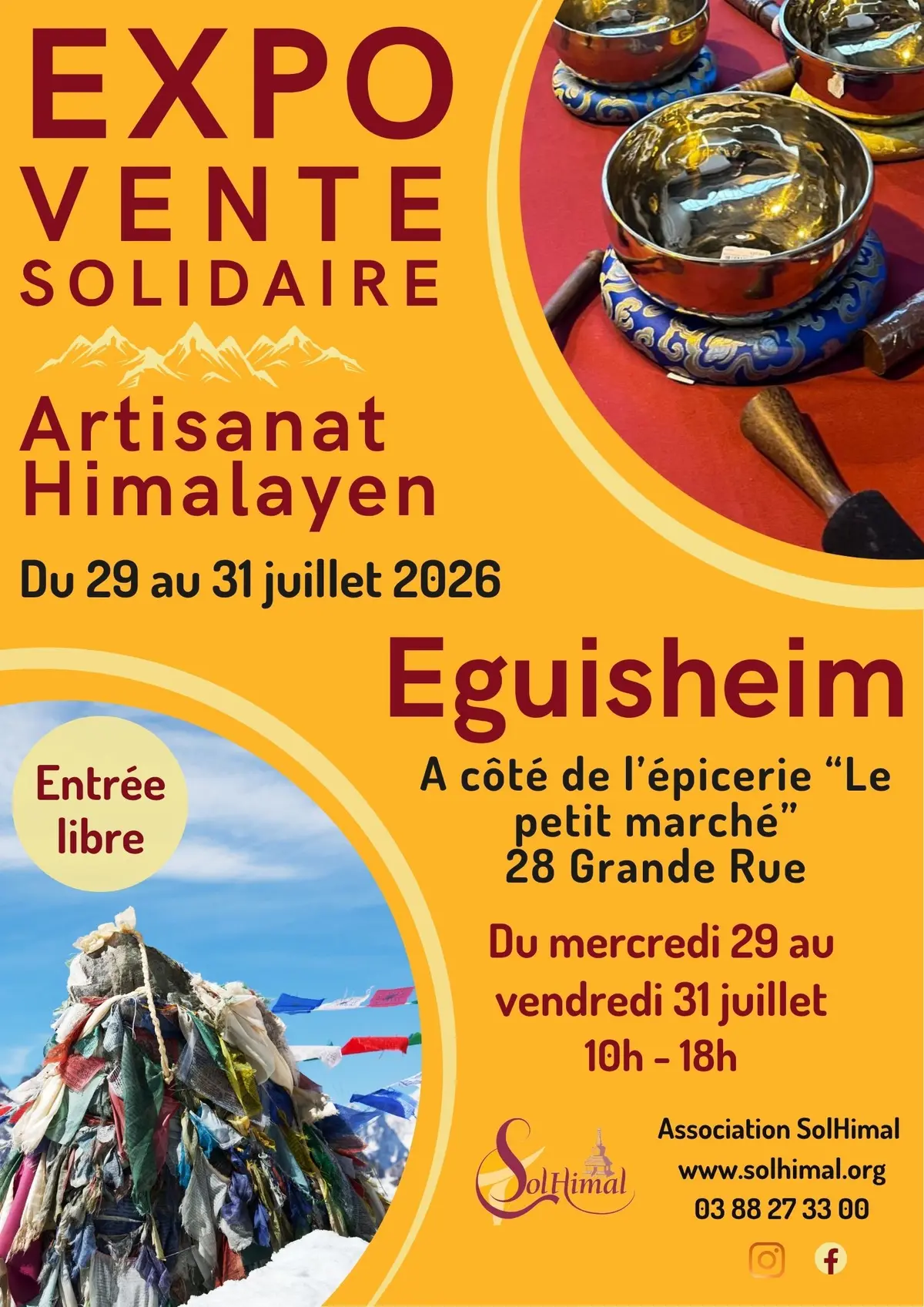 Vente solidaire d'artisanat himalayen