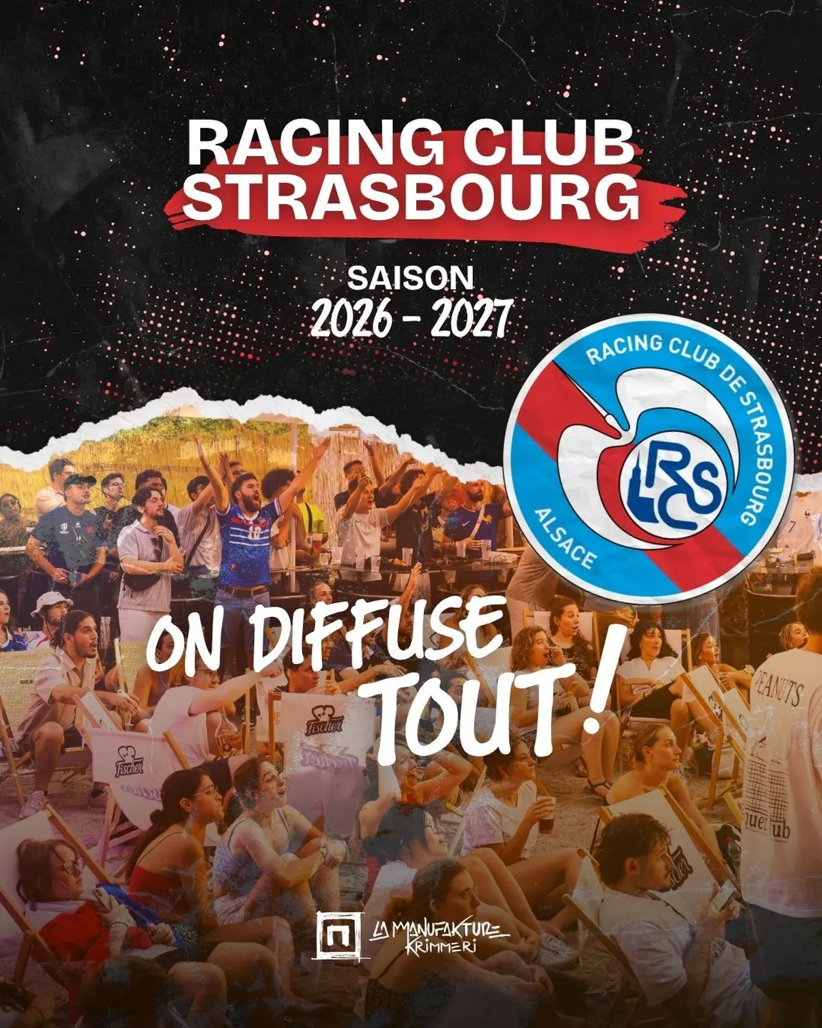 Diffusion des matchs du Racing à la Manuf' Krimmeri !