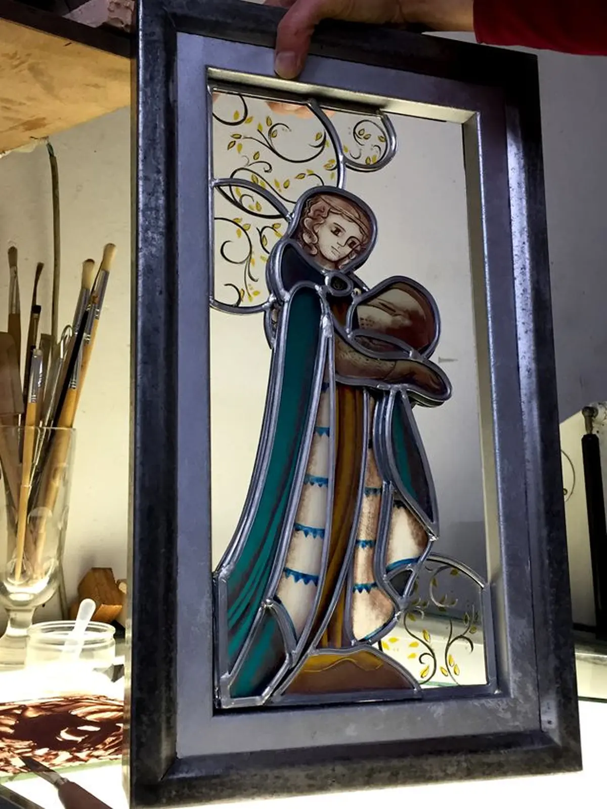 Démonstration Vitrail et peinture sous verre