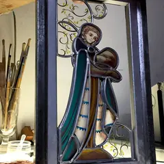 Démonstration Vitrail et peinture sous verre