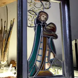 Démonstration Vitrail et peinture sous verre