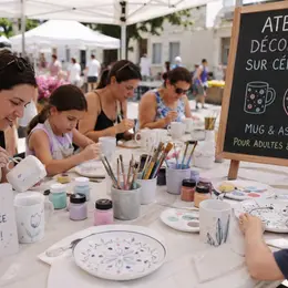 Atelier gratuit de décoration sur céramique