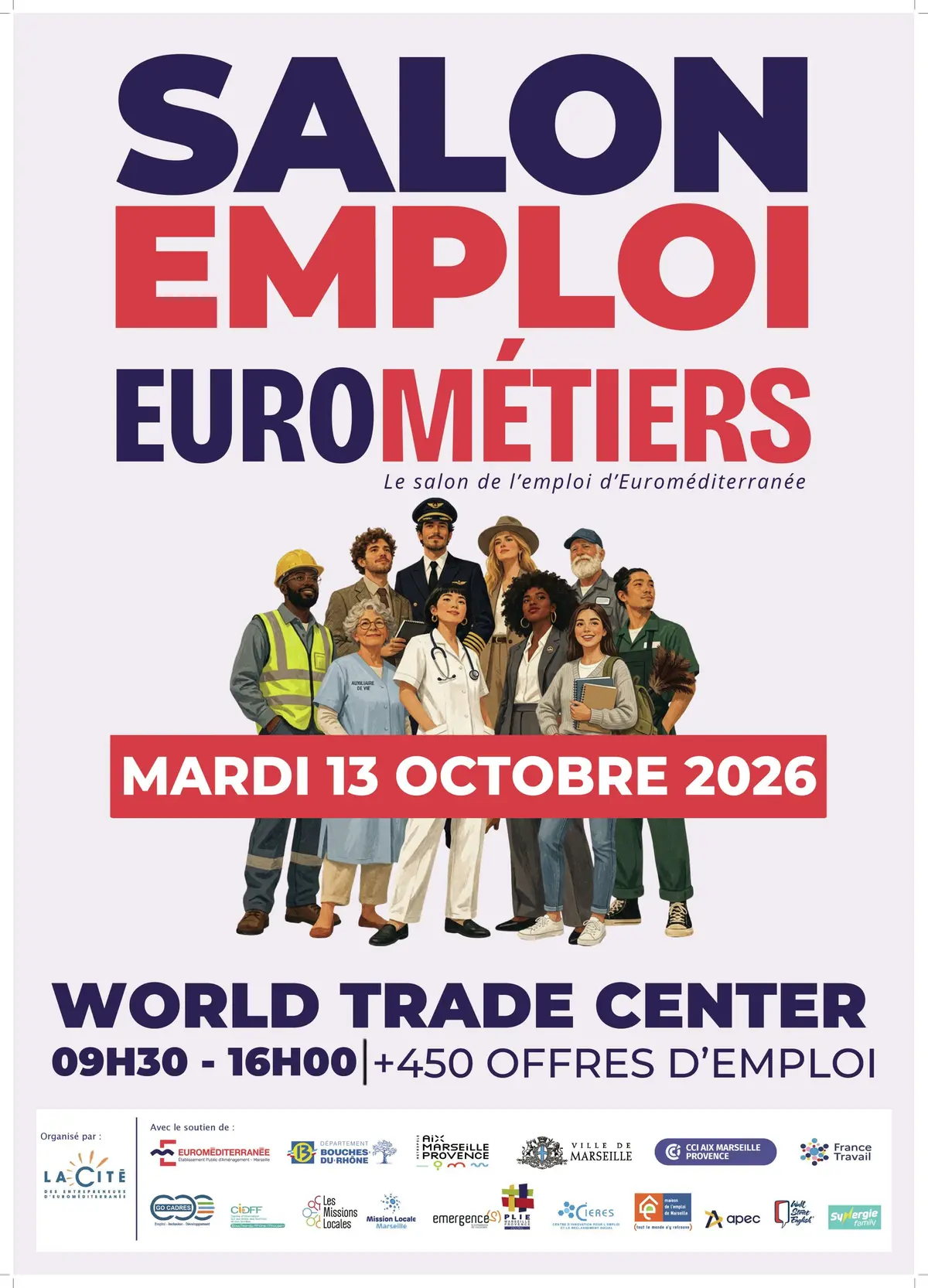 Le salon de l'emploi Eurométiers revient à Marseille le 13 octobre 2026