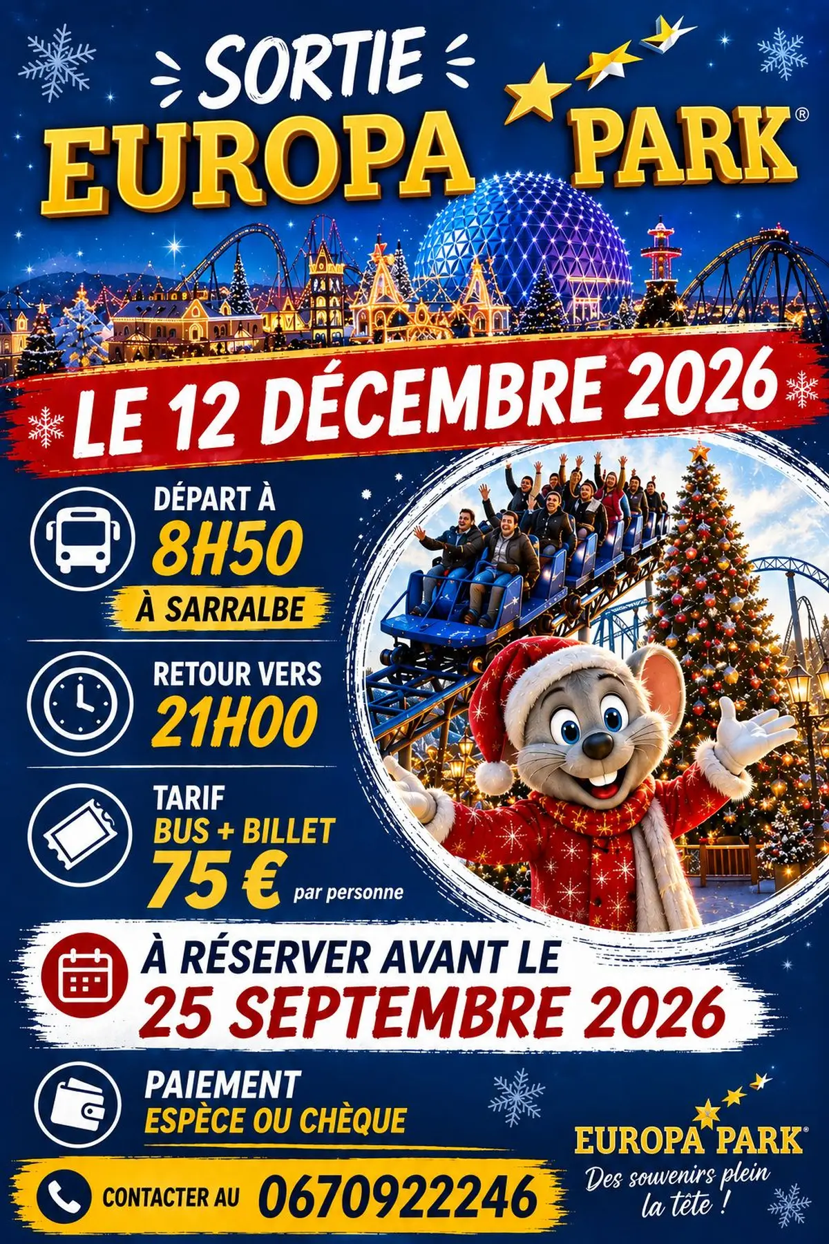 Sortie journée europapark 