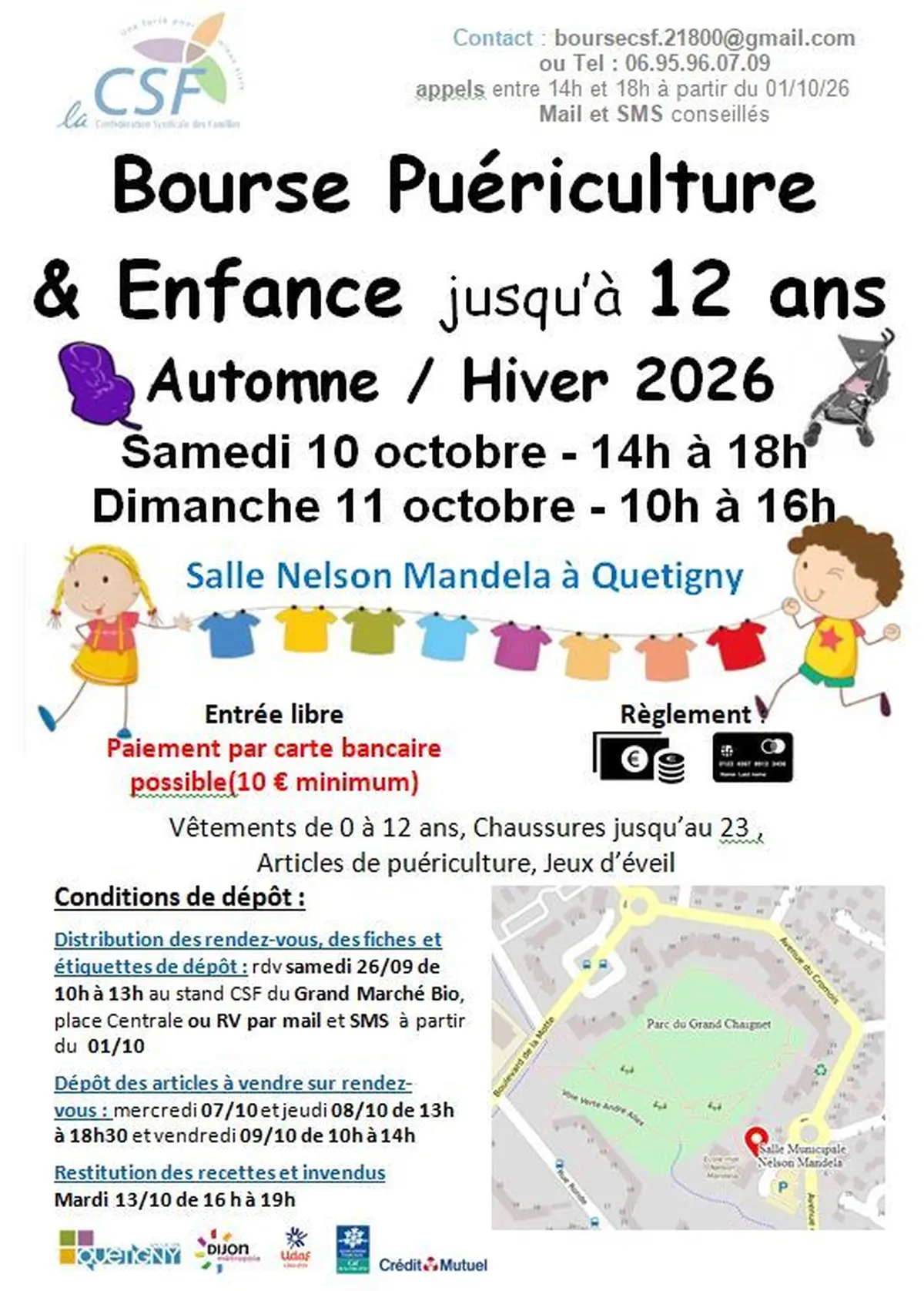 Bourse puériculture & enfance jusqu'à 12 ans